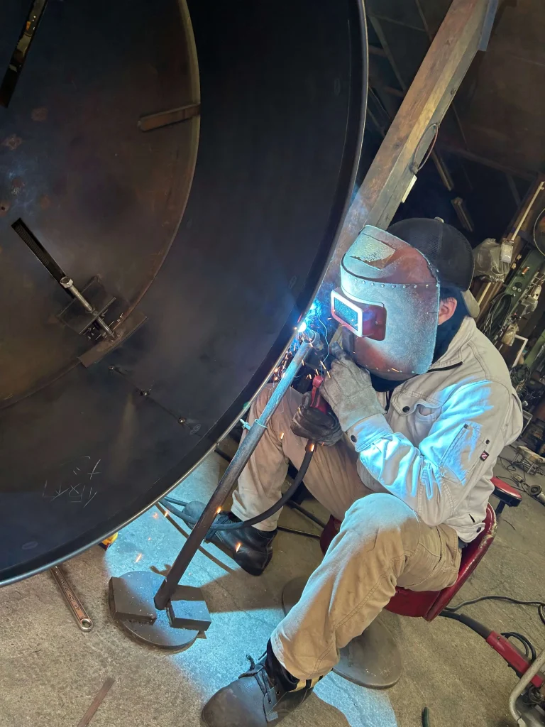 半自動溶接の箇所