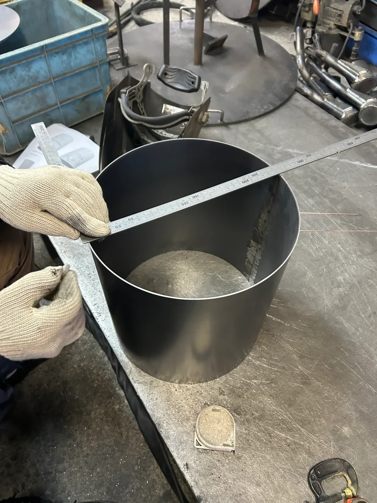 穴加工前の位置確認
