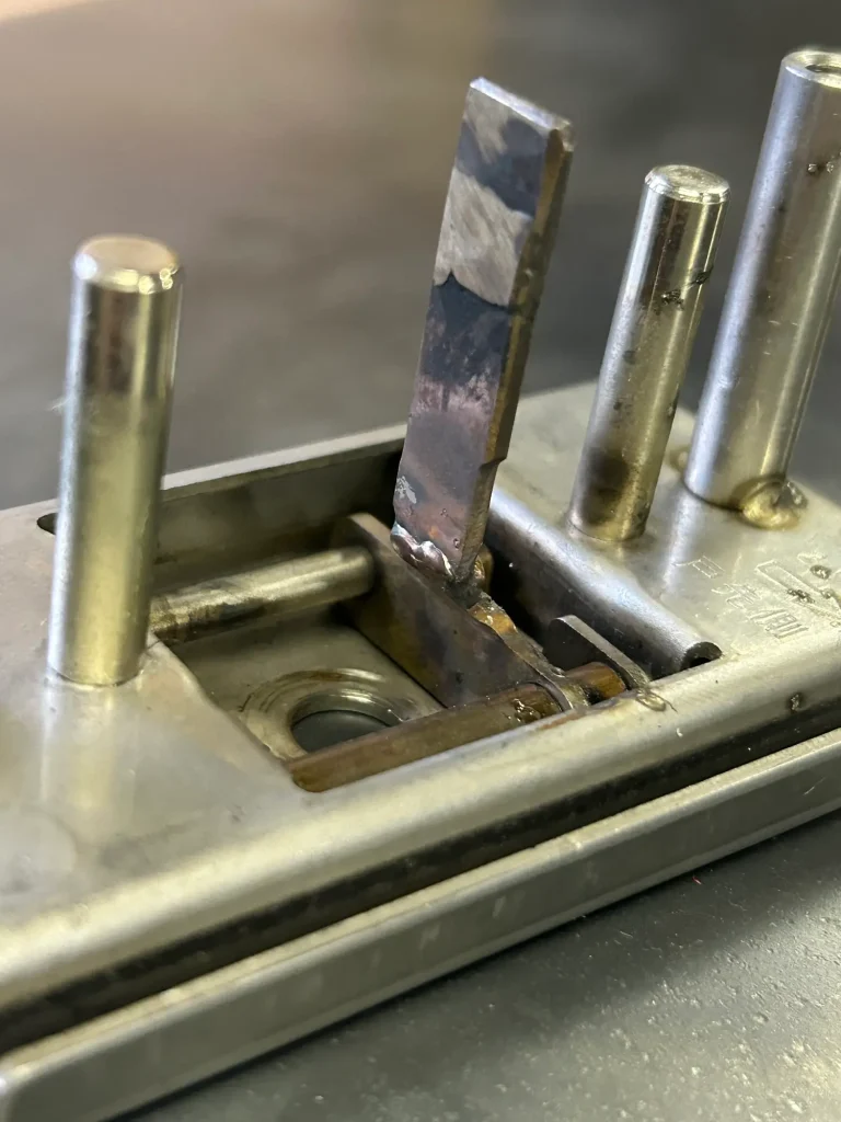 ステンレス　取手　溶接後