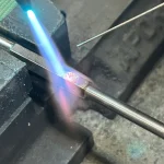 SUS630とSUS304　 ろう付け様子